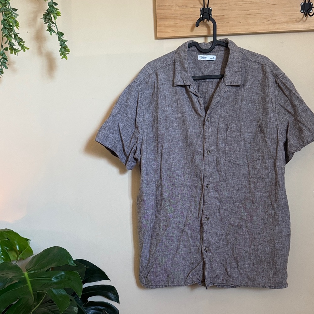 Goodfellow & Co Casual Gray Button Down Shirt